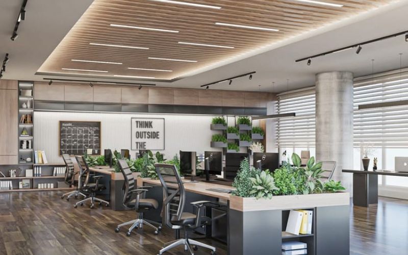 Thiết kế văn phòng quy mô 50m2