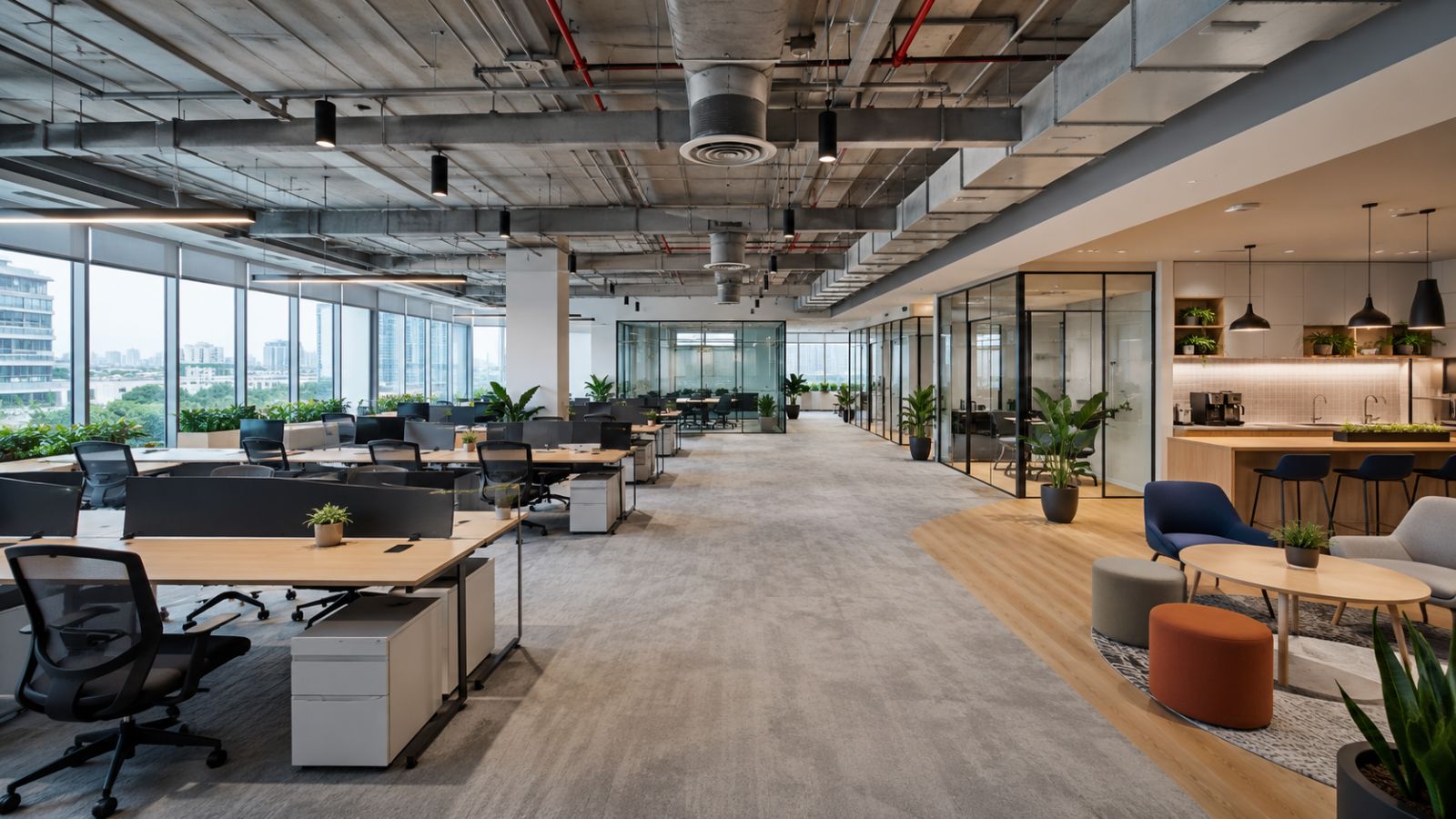 Ý Tưởng Thiết Kế Văn Phòng 300m2 Theo Xu Hướng Được Ưa Chuộng 9 Thiết kế văn phòng 300m2 với không gian mở