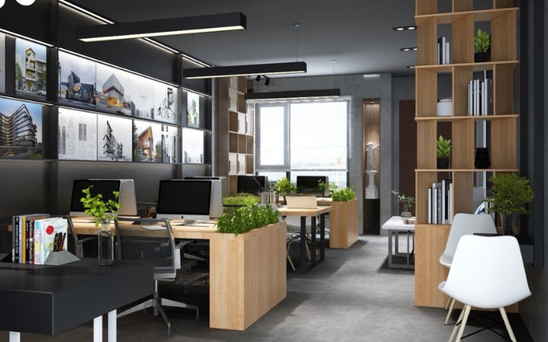 Bố trí không gian mở tránh đặt nhiều vách ngăn