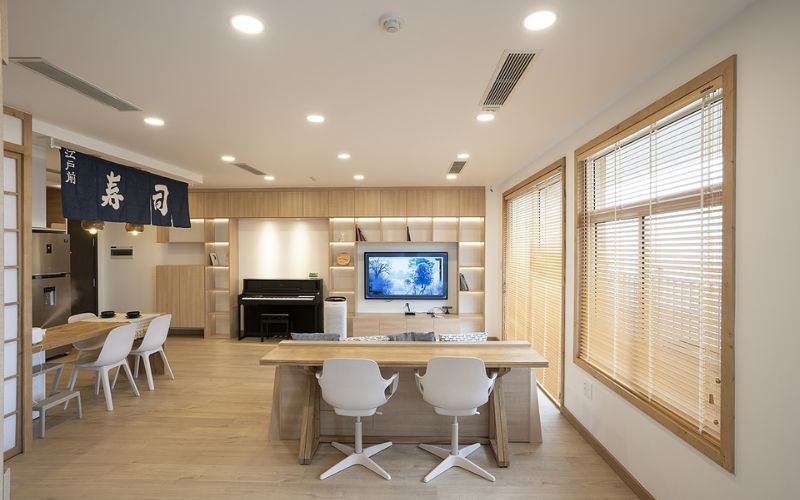 Mẫu văn phòng phong cách Nhật tối giản