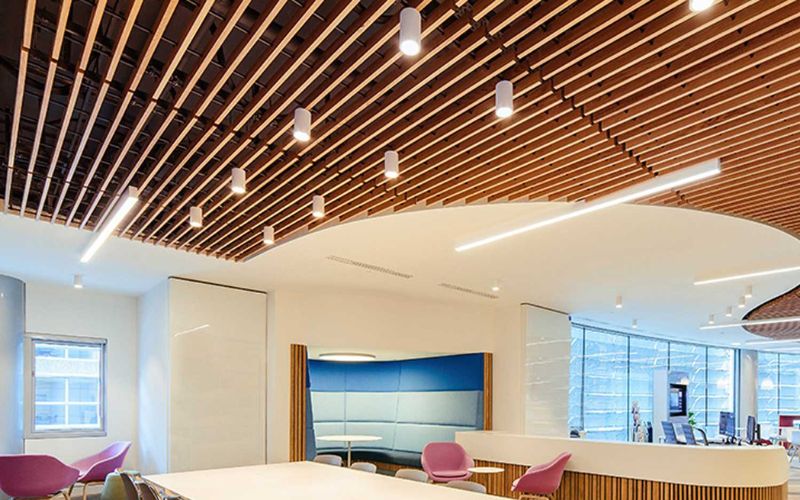 Trần gỗ văn phòng