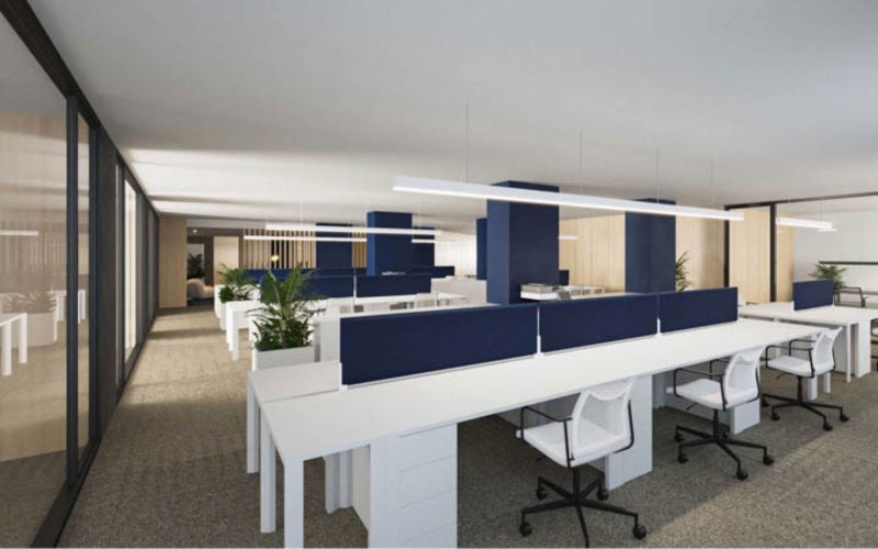 Trần xi măng sơn đơn giản