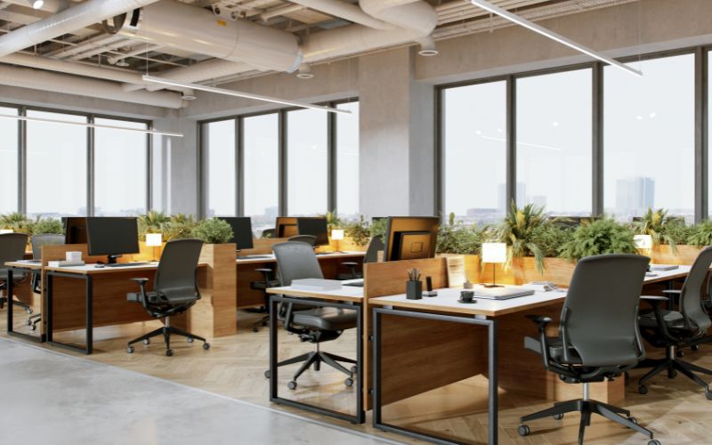 Vách ngăn văn phòng tạo tính tập trung