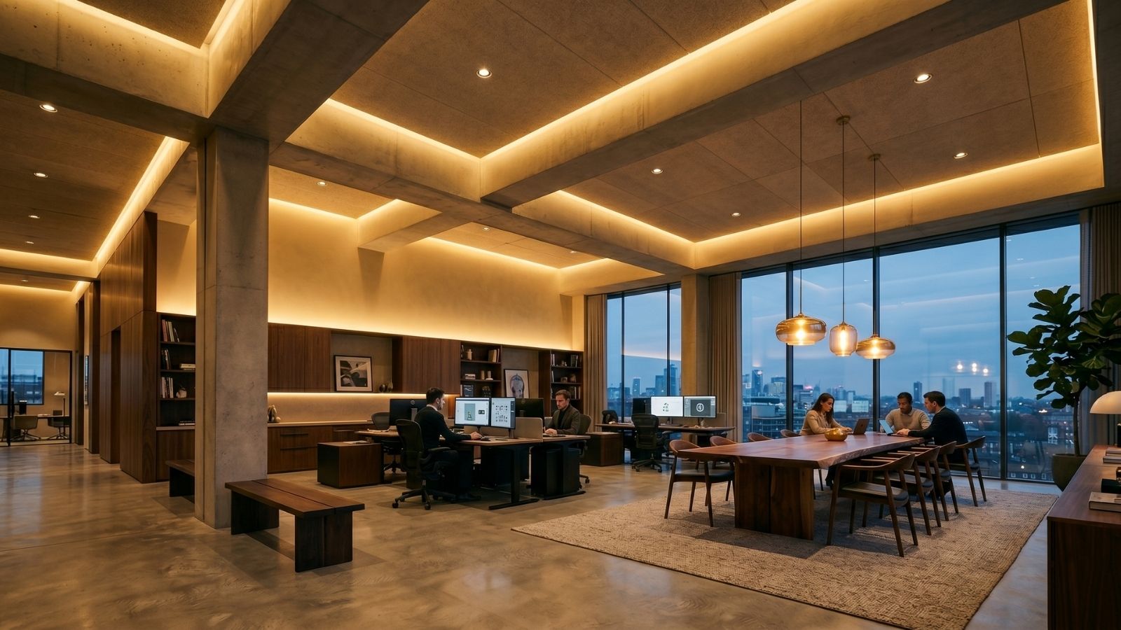 Văn phòng phong cách sang trọng (luxury)