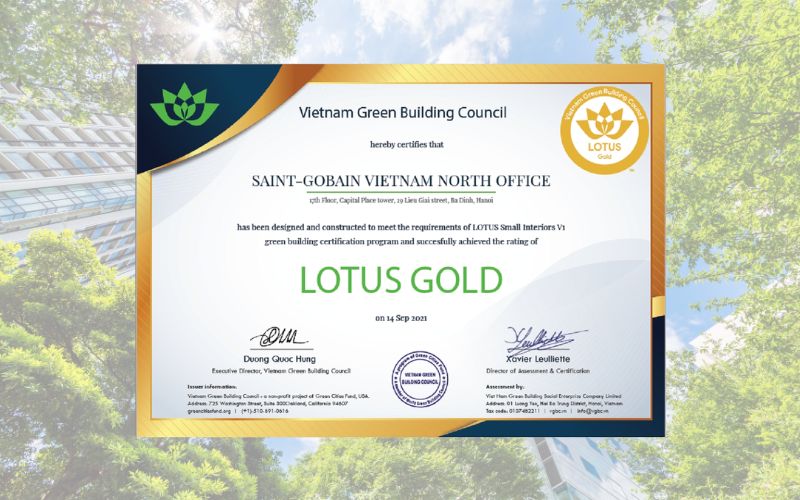 Chứng chỉ Lotus Gold