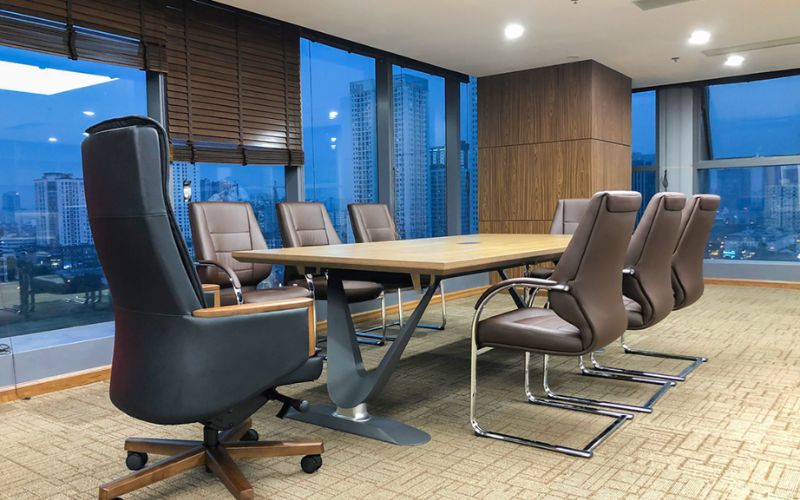 Mẫu ghế phòng họp thiết kế kết hợp với công nghệ