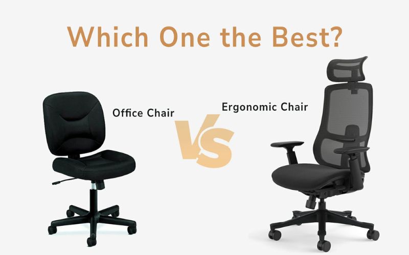 So sánh tính năng giữa ghế công thái học và ghế văn phòng thông thường.