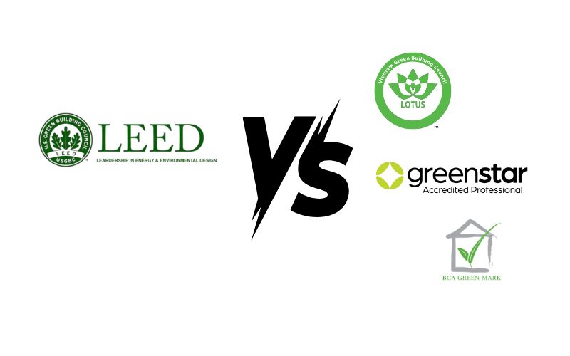 So sánh tiêu chuẩn LEED với các tiêu chuẩn khác