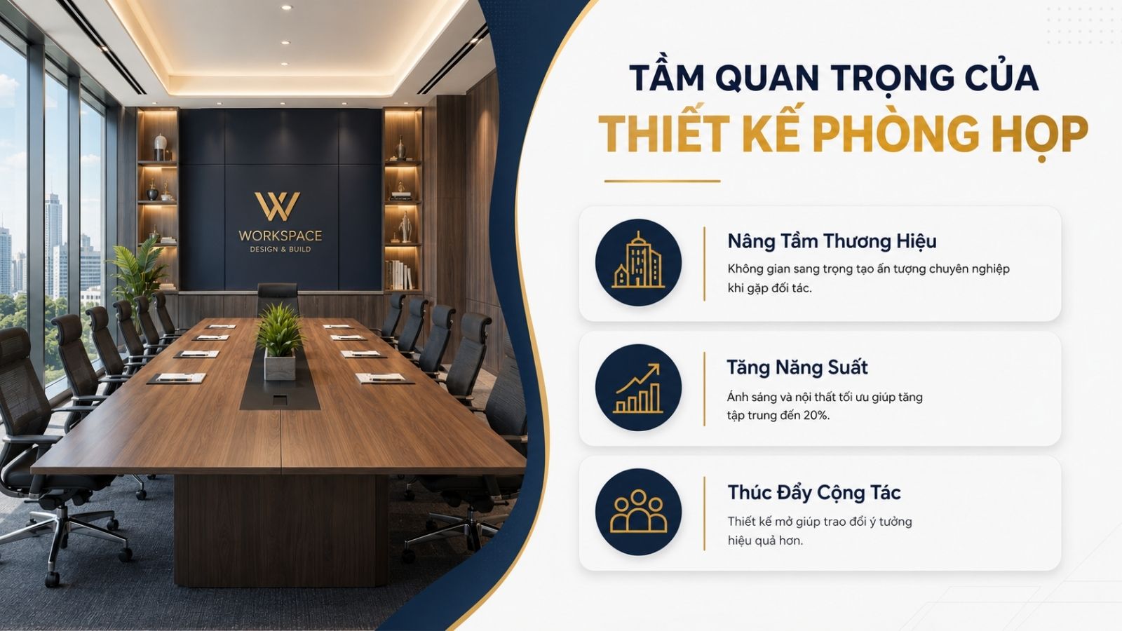 Những lợi ích dành cho doanh nghiệp khi thiết kế nội thất phòng họp