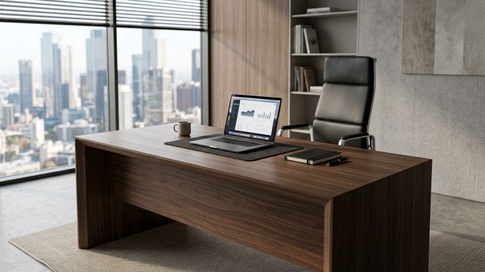 Bàn giám đốc phong cách tối giản Minimalism