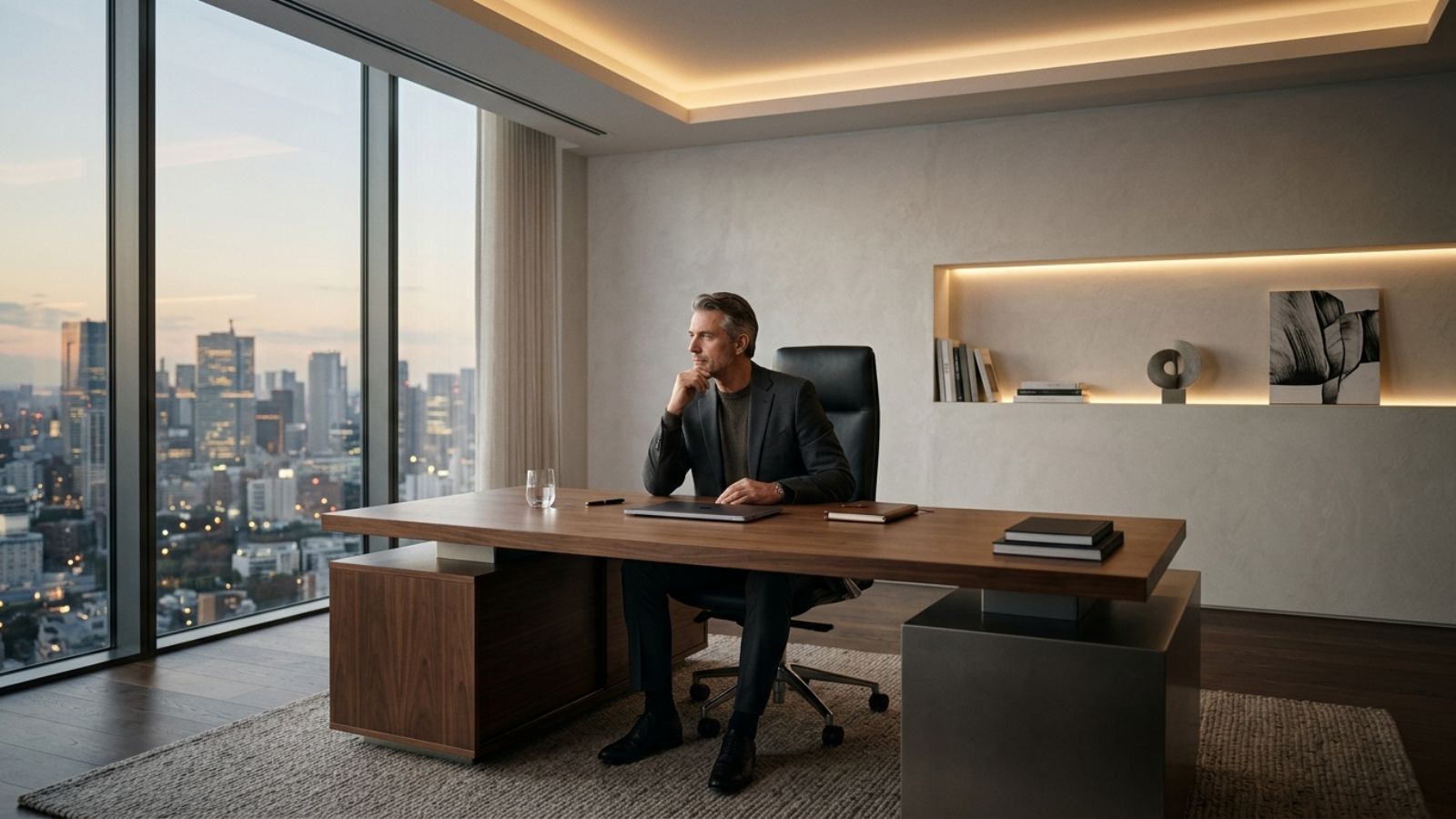 Bàn giám đốc phong cách tối giản Minimalism