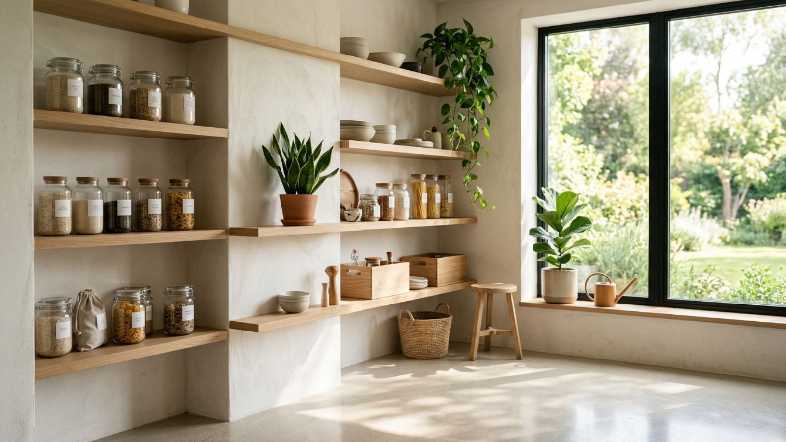 Kết hợp ánh sáng tự nhiên và cây xanh trong thiết kế văn phòng tối giản Minimalism