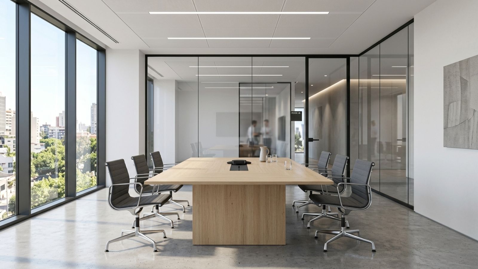 Phòng họp phong cách tối giản Minimalism