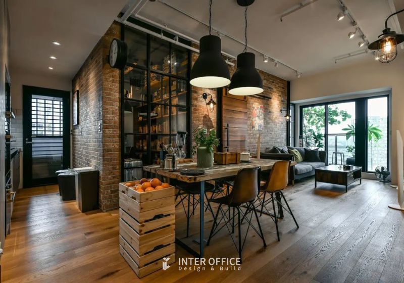 Căn hộ hiện đại với phong cách công nghiệp