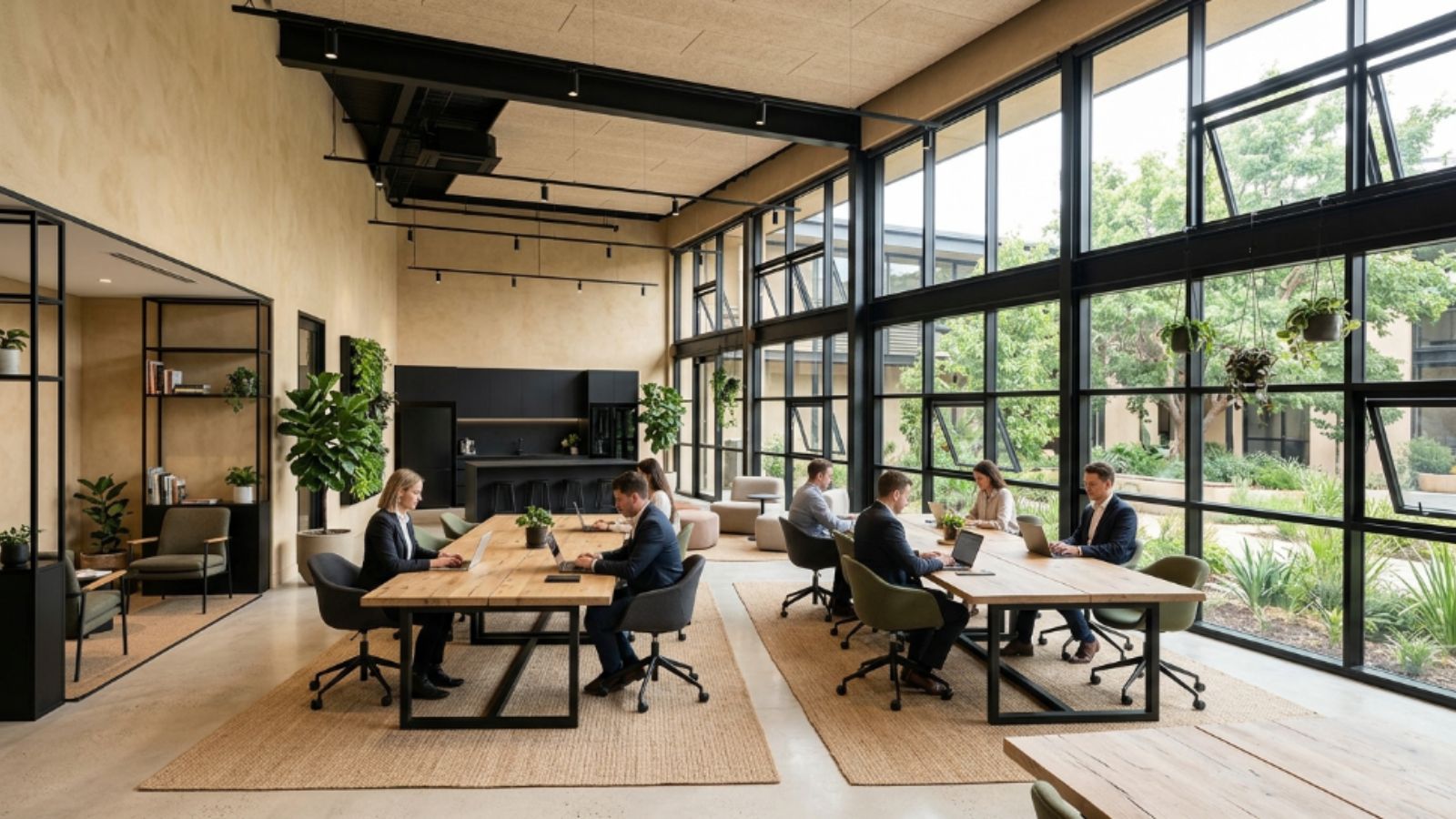 Phong Cách Eco Là Gì? 30+ Mẫu Thiết Kế Văn Phòng Phong cách Eco 10 Phong cách eco phối với màu đen