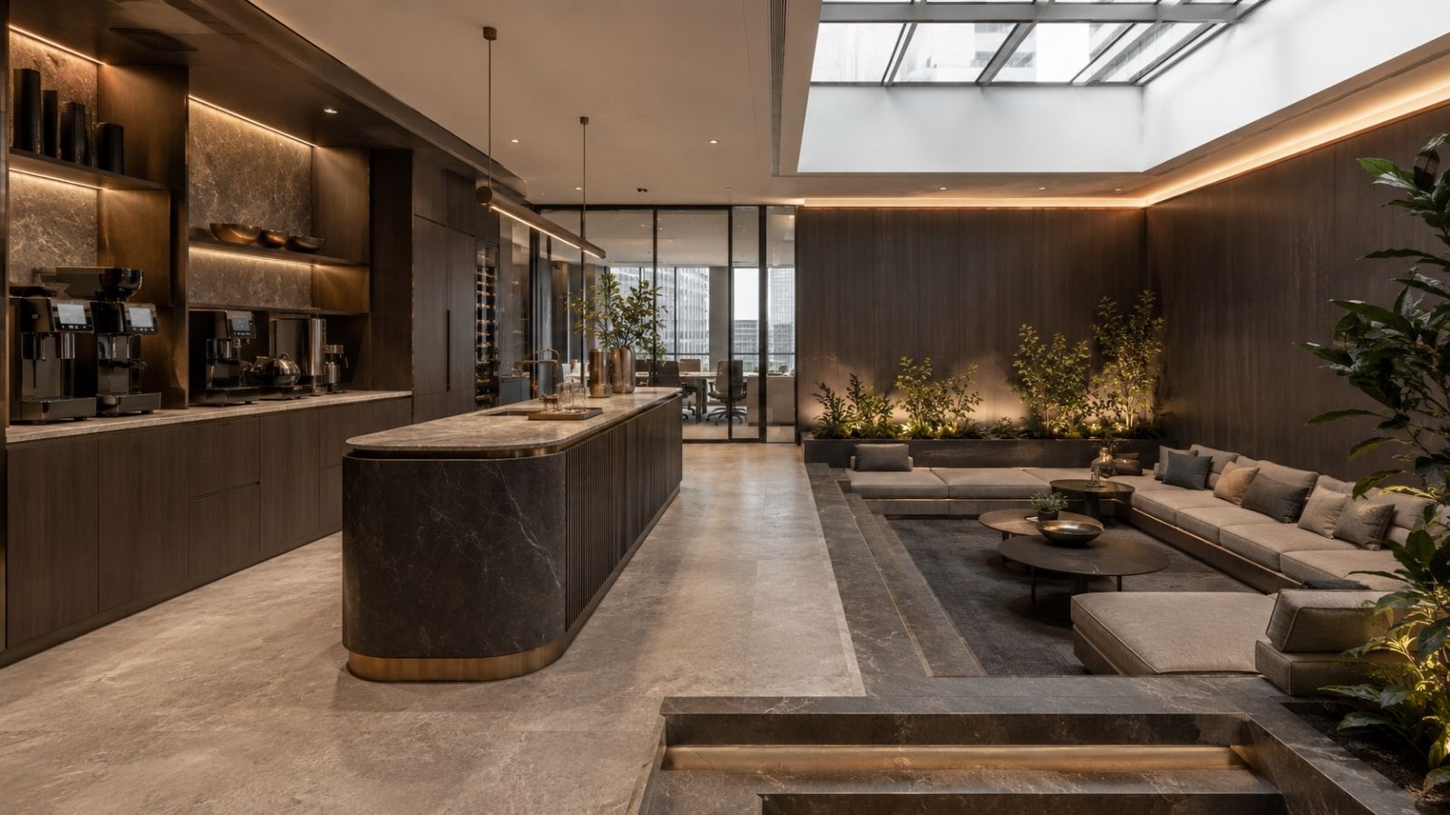 Pantry có màu trung tính, tươi sáng như trắng, be, xanh nhạt và màu gỗ