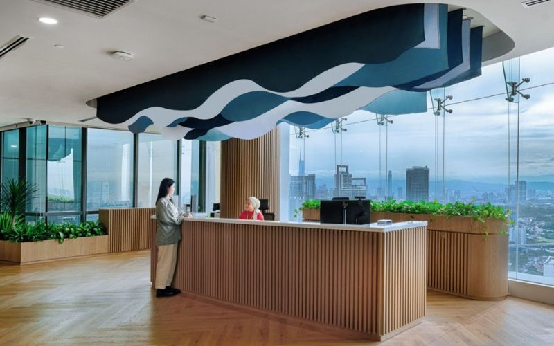 Quầy tiếp nhận khách hàng 