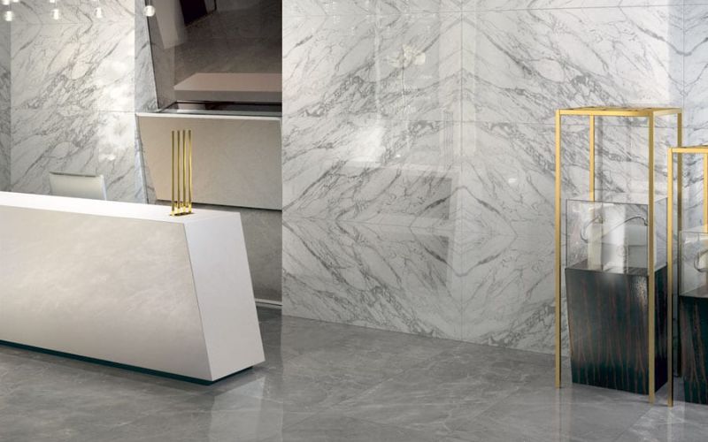 Văn phòng công chứng với đá marble 