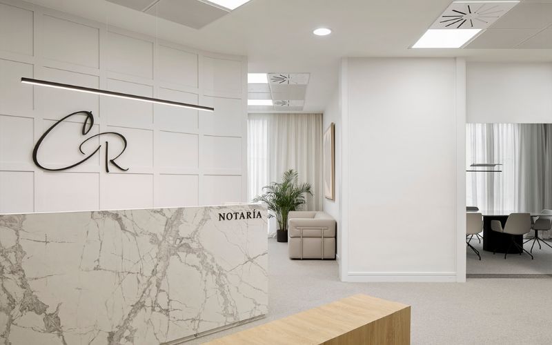 Văn phòng công chứng hiện đại tối giản 