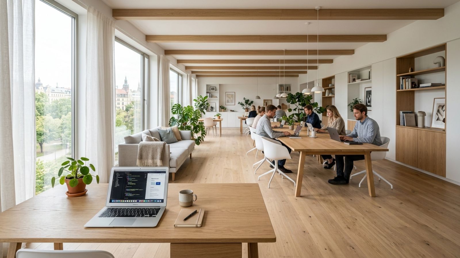 Xu hướng thiết kế văn phòng phong cách Bắc Âu (Scandinavian) mang đến sự tiện nghi, đơn giản và tinh tế