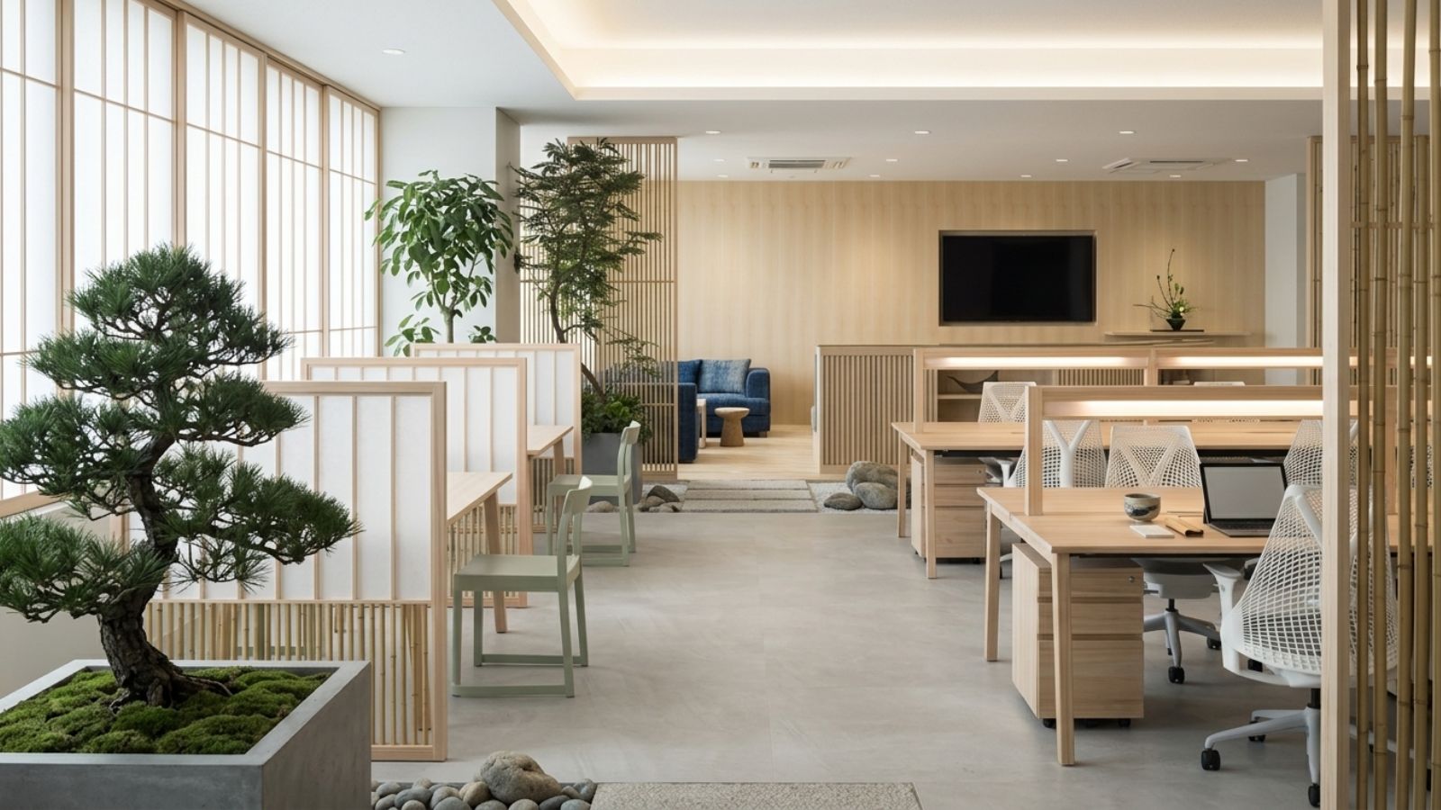 Phong cách thiết kế văn phòng mở (Open-space)