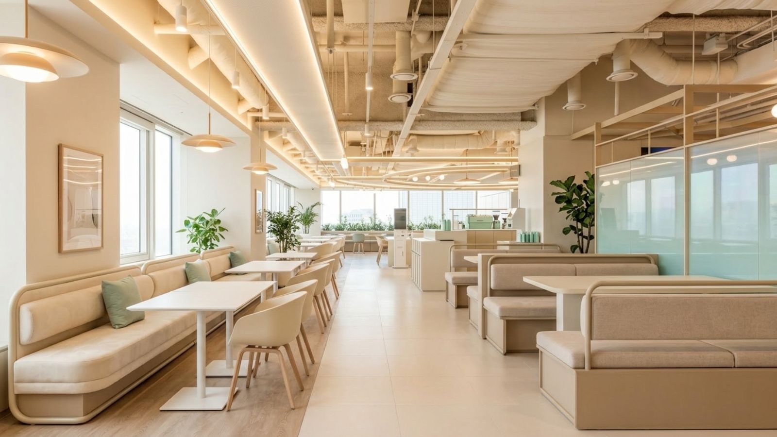 Phong cách mở (Open-space) cho văn phòng trở nên thông thoáng