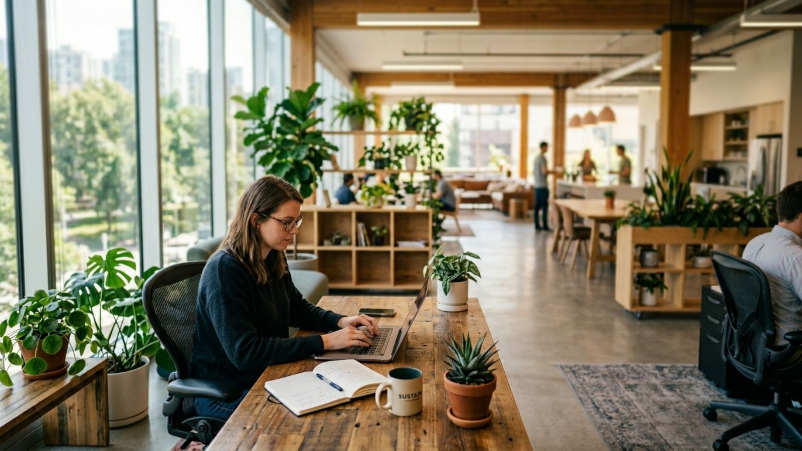 Design sinh học (Biophilic Design) kết hợp ánh sáng tự nhiên