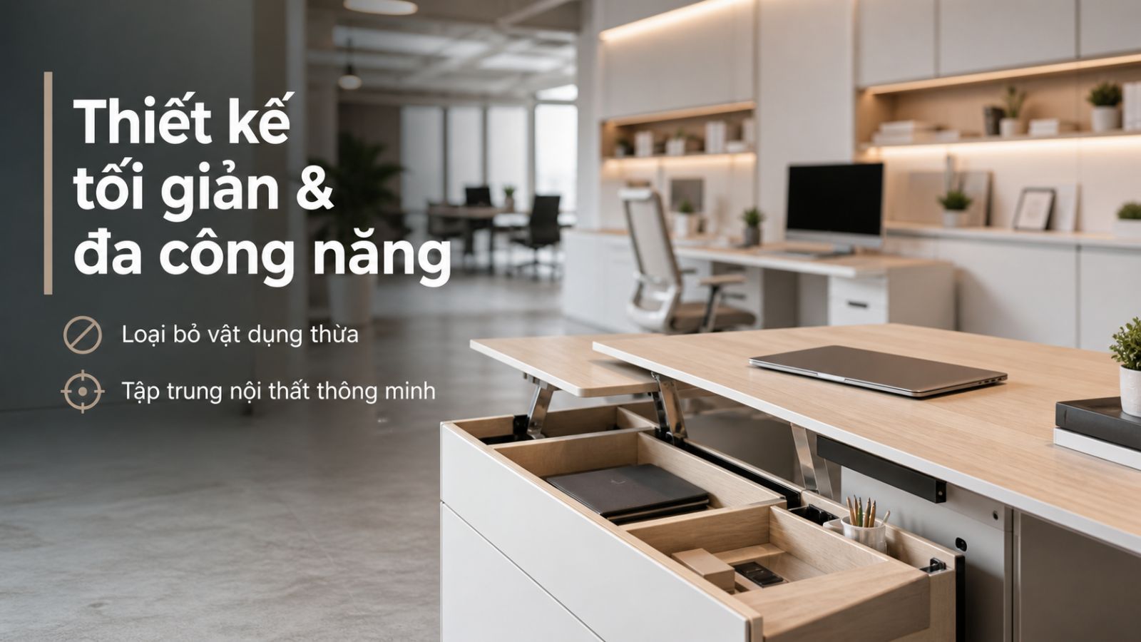 Thiết kế tối giản & tối đa chức năng