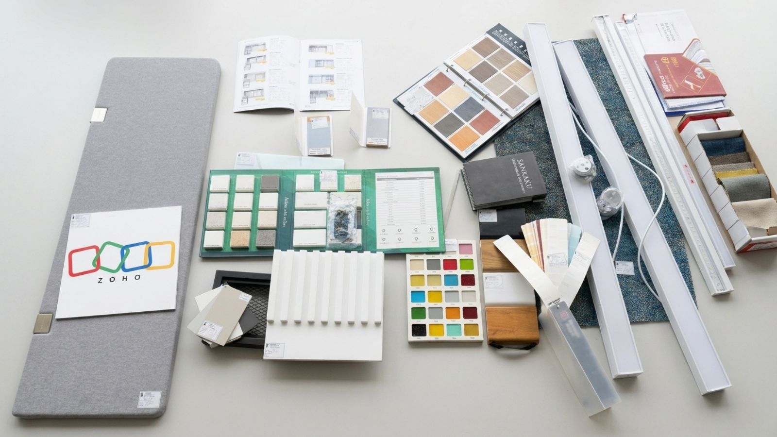 Duyệt vật liệu và lựa chọn nhà cung cấp phù hợp cho thiết kế nội thất văn phòng Zoho.