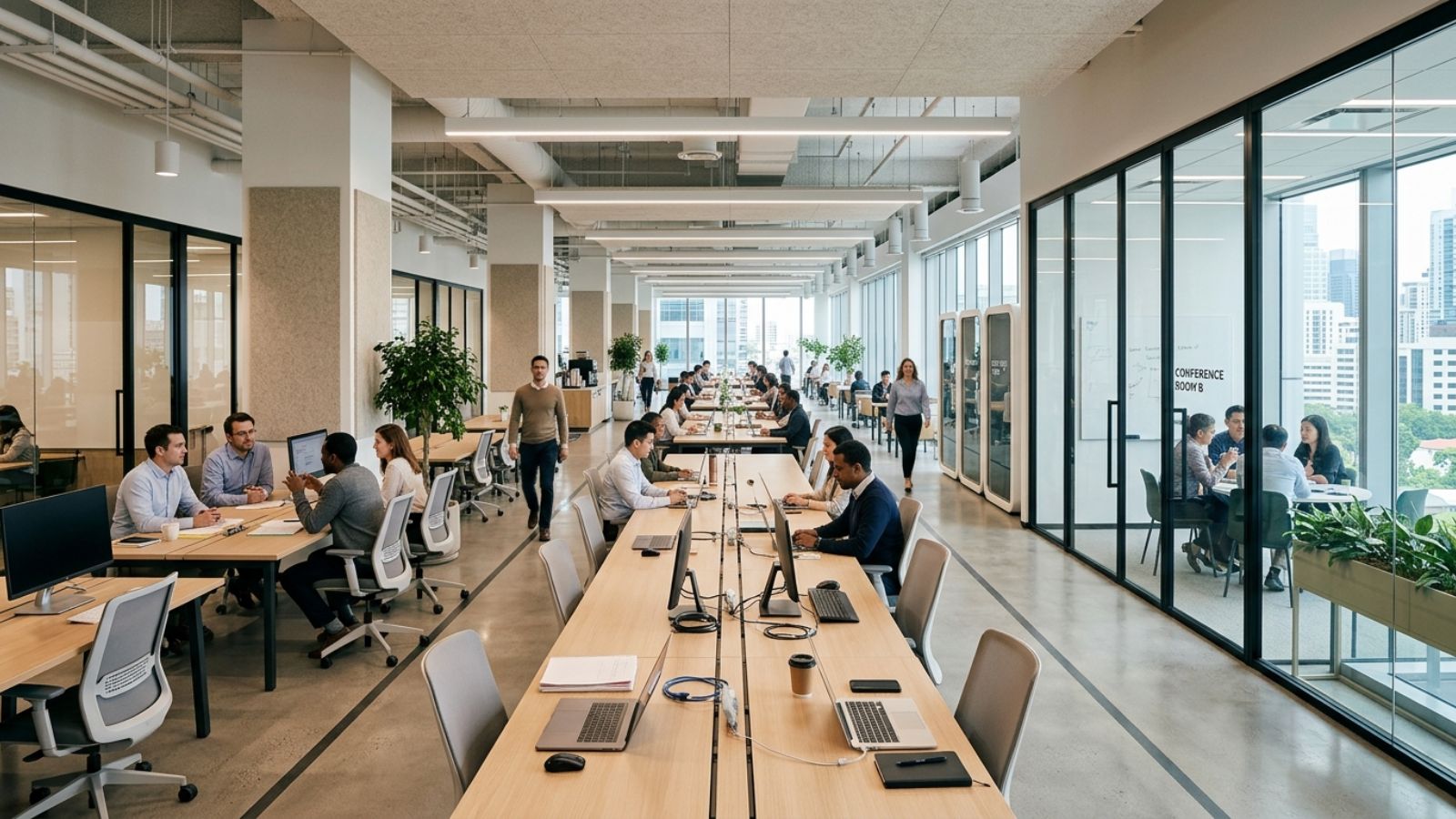 Xu hướng thiết kế văn phòng mở (Open Office) cho doanh nghiệp vừa và nhỏ, tiết kiệm ngân sách