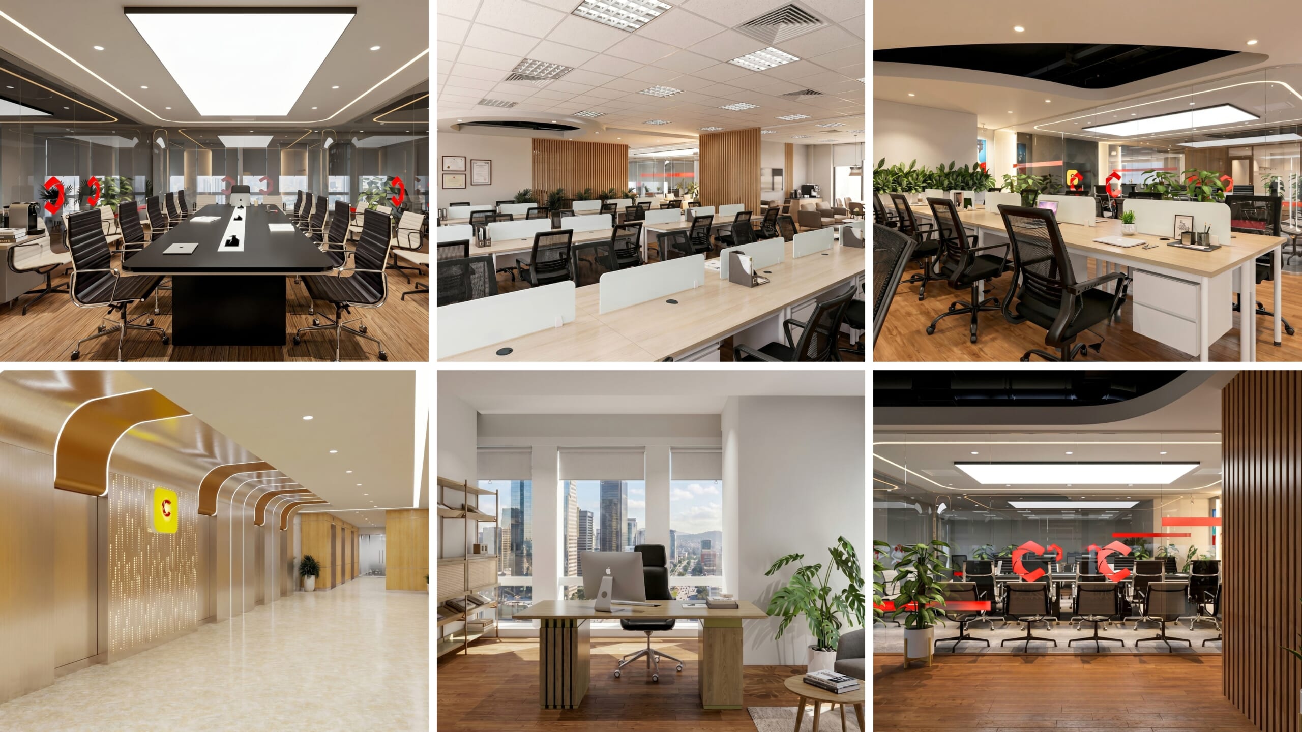 Các khu vực, phòng ban trong văn phòng Chicilon được thiết kế thi công trọn gói bởi Inter Office