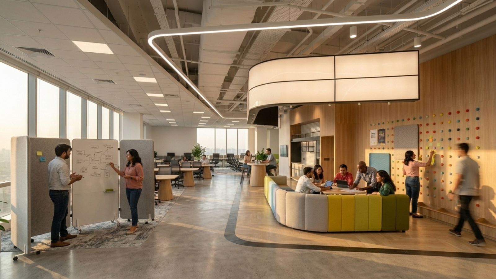 thiết kế văn phòng hiện đại 300m2 – 500m2