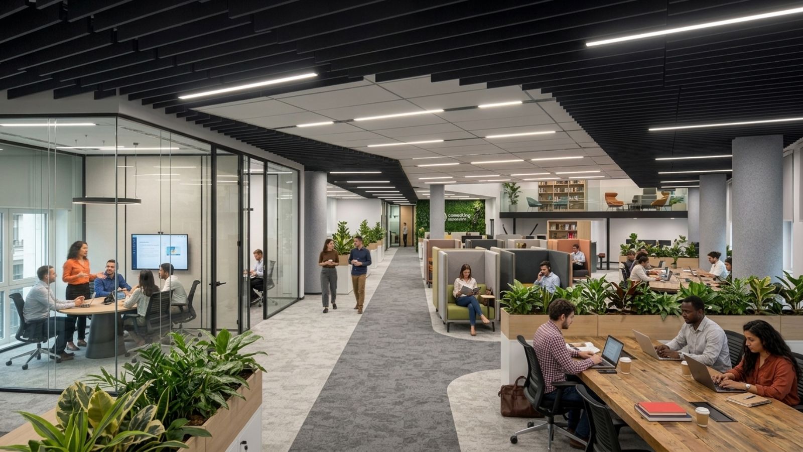 Thiết kế văn phòng hiện đại Coworking