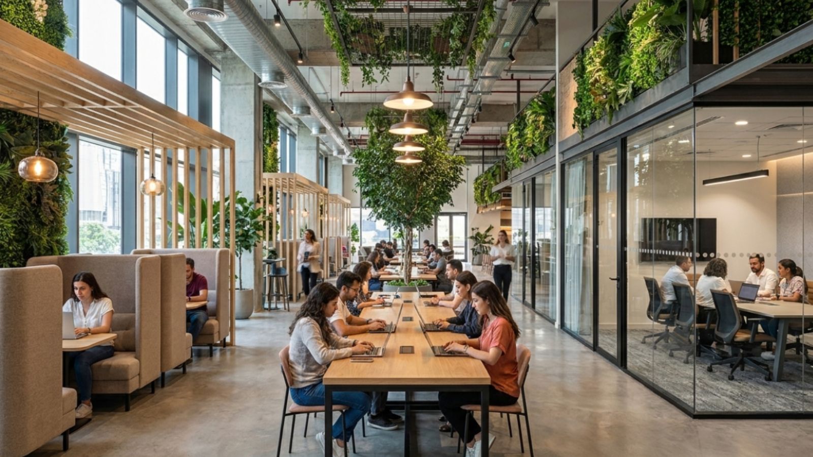Thiết kế văn phòng hiện đại Coworking