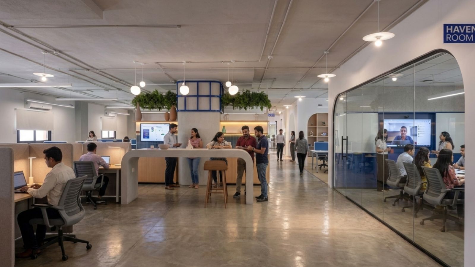 thiết kế văn phòng hiện đại > 2000m2