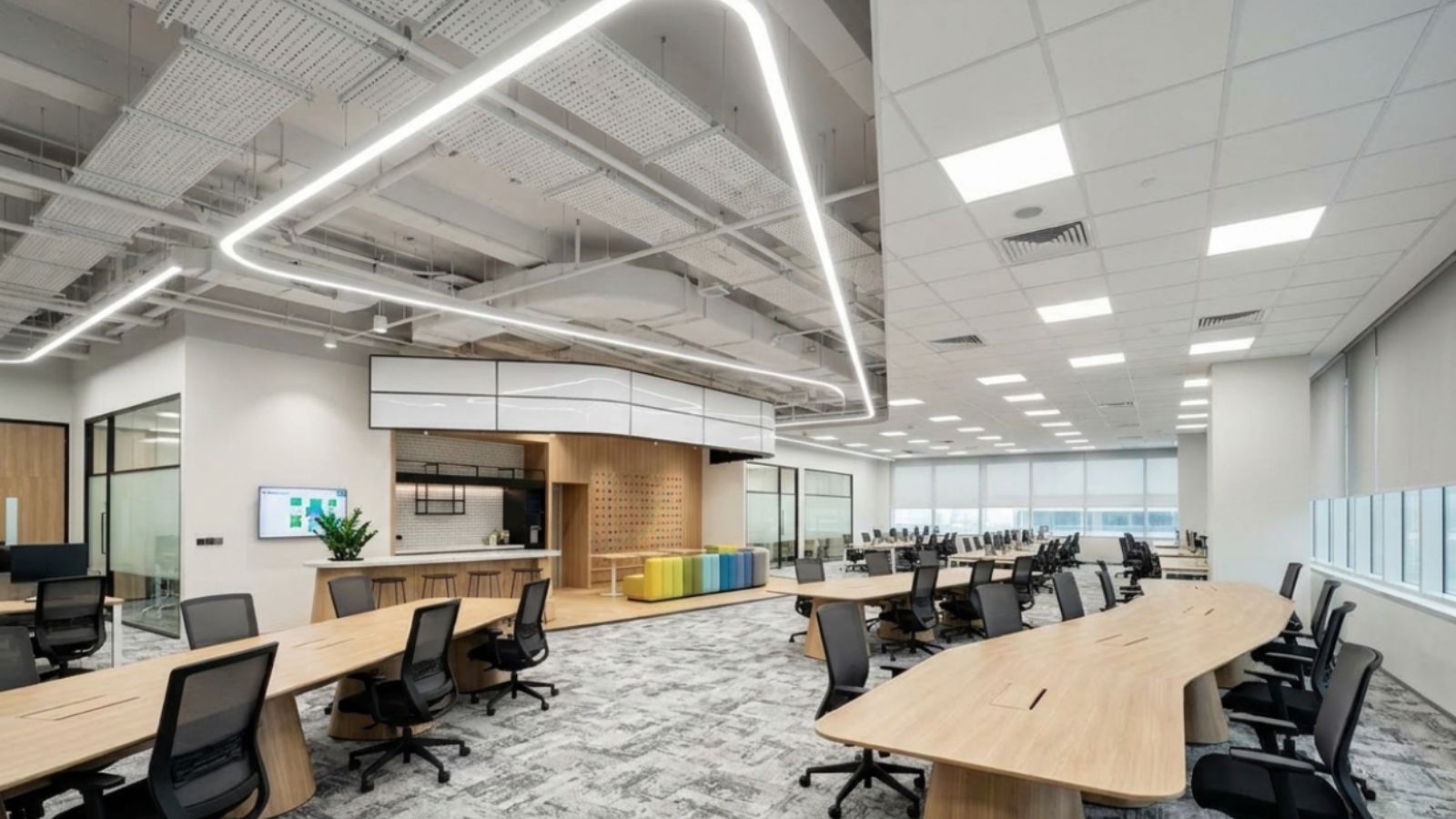 thiết kế văn phòng không gian mở (Open Office)