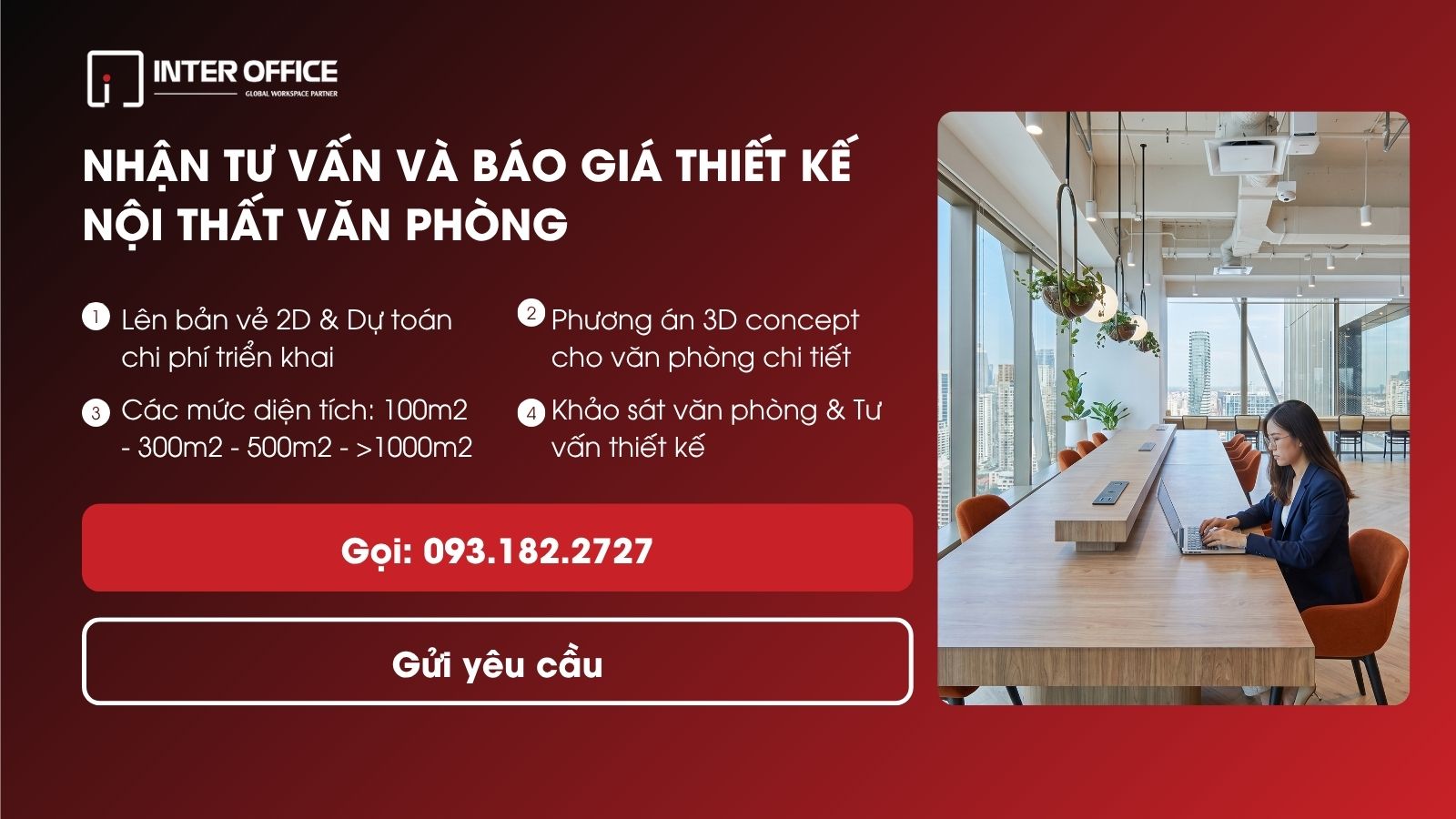Báo giá thiết kế thi công văn phòng rõ ràng minh bạch