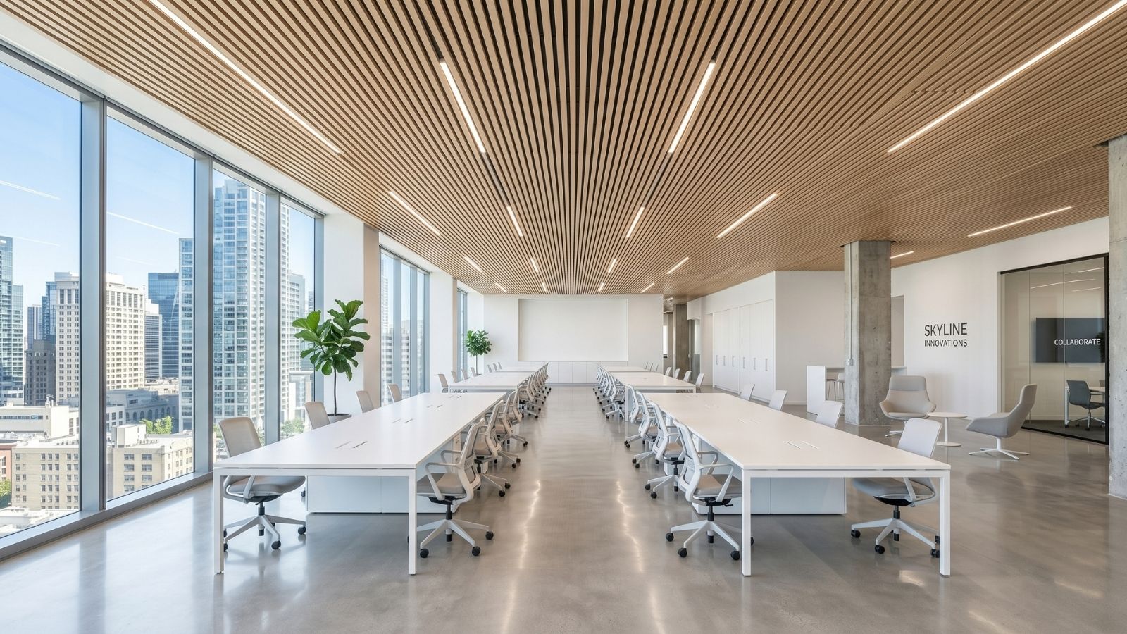 Sử dụng đường phào chỉ chạy dọc trên trần