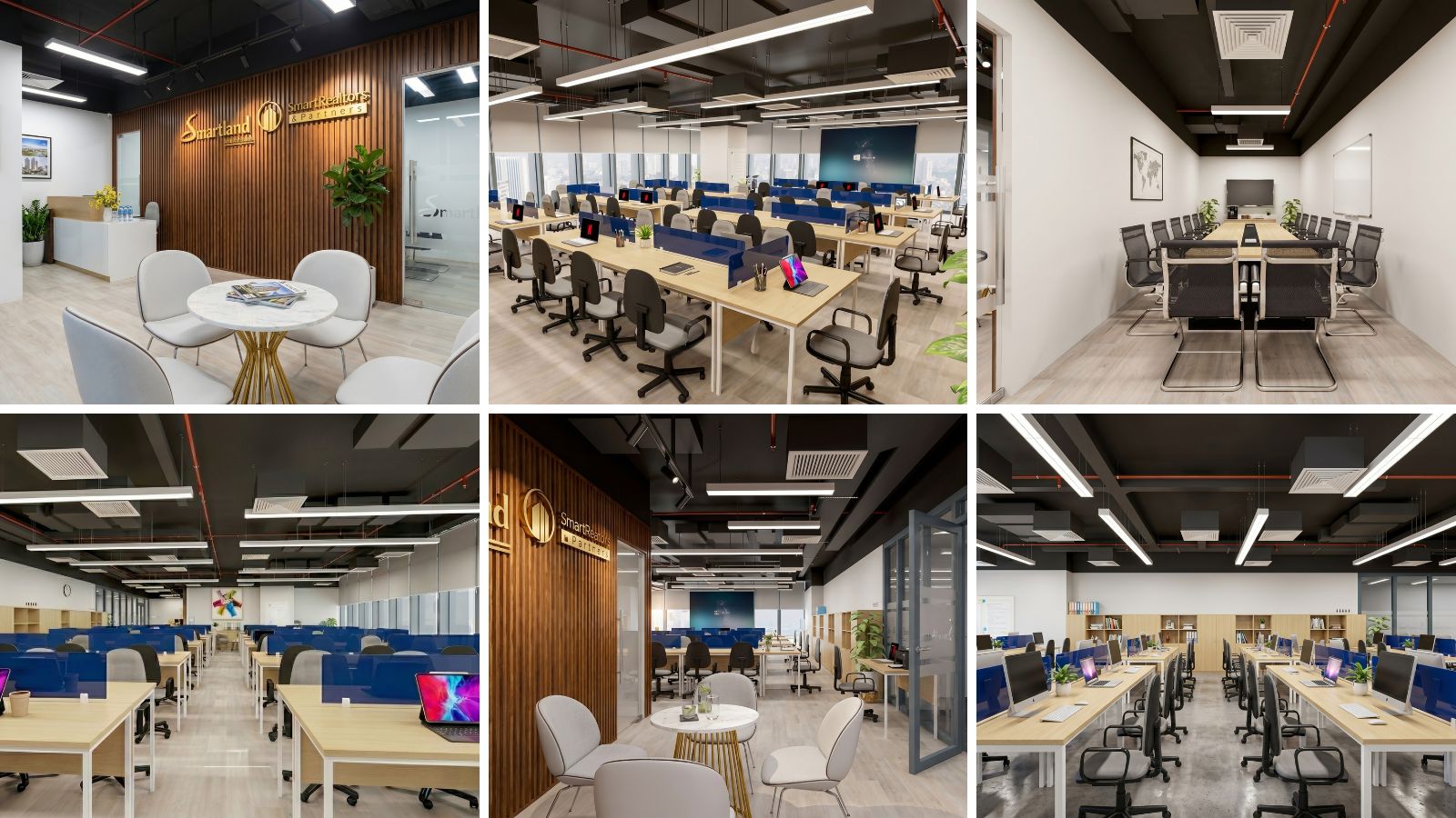 Các phòng ban làm việc của văn phòng Smartland tại Bình Dương