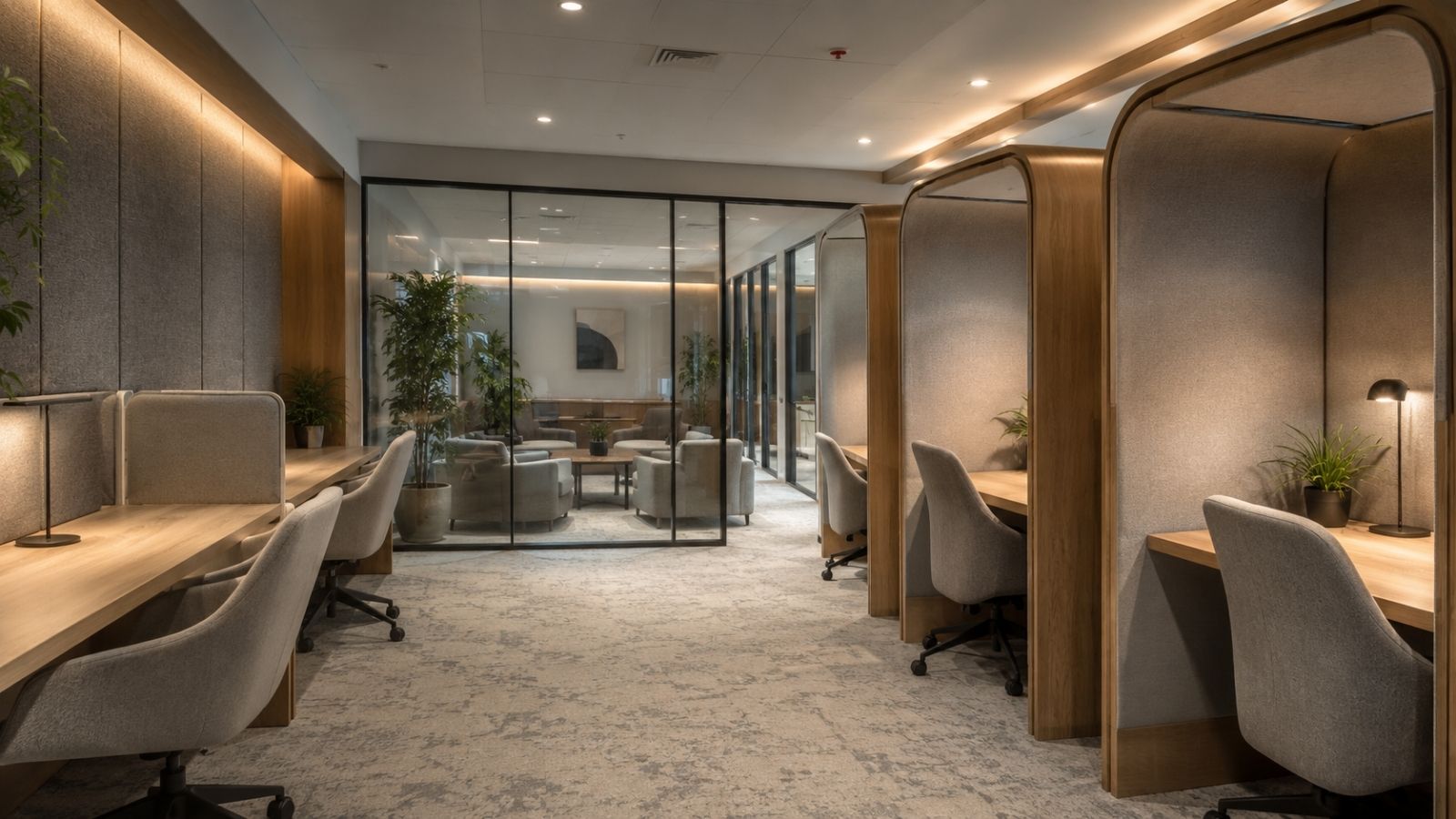 Design văn phòng có khu làm việc cá nhân