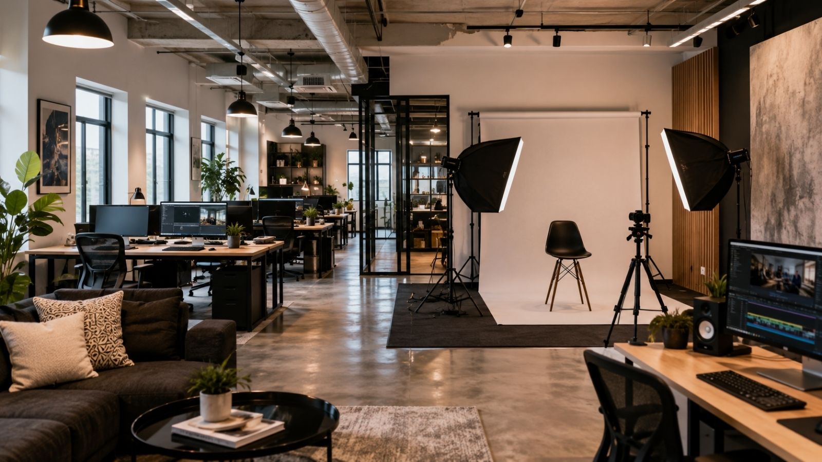 Thiết kế văn phòng có studio quay chụp