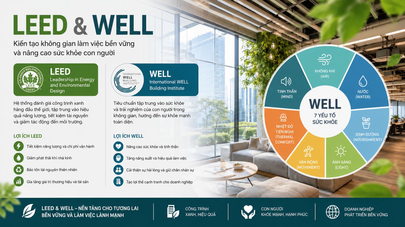 Các tiêu chuẩn ESG - Vật liệu bền vững trong văn phòng
