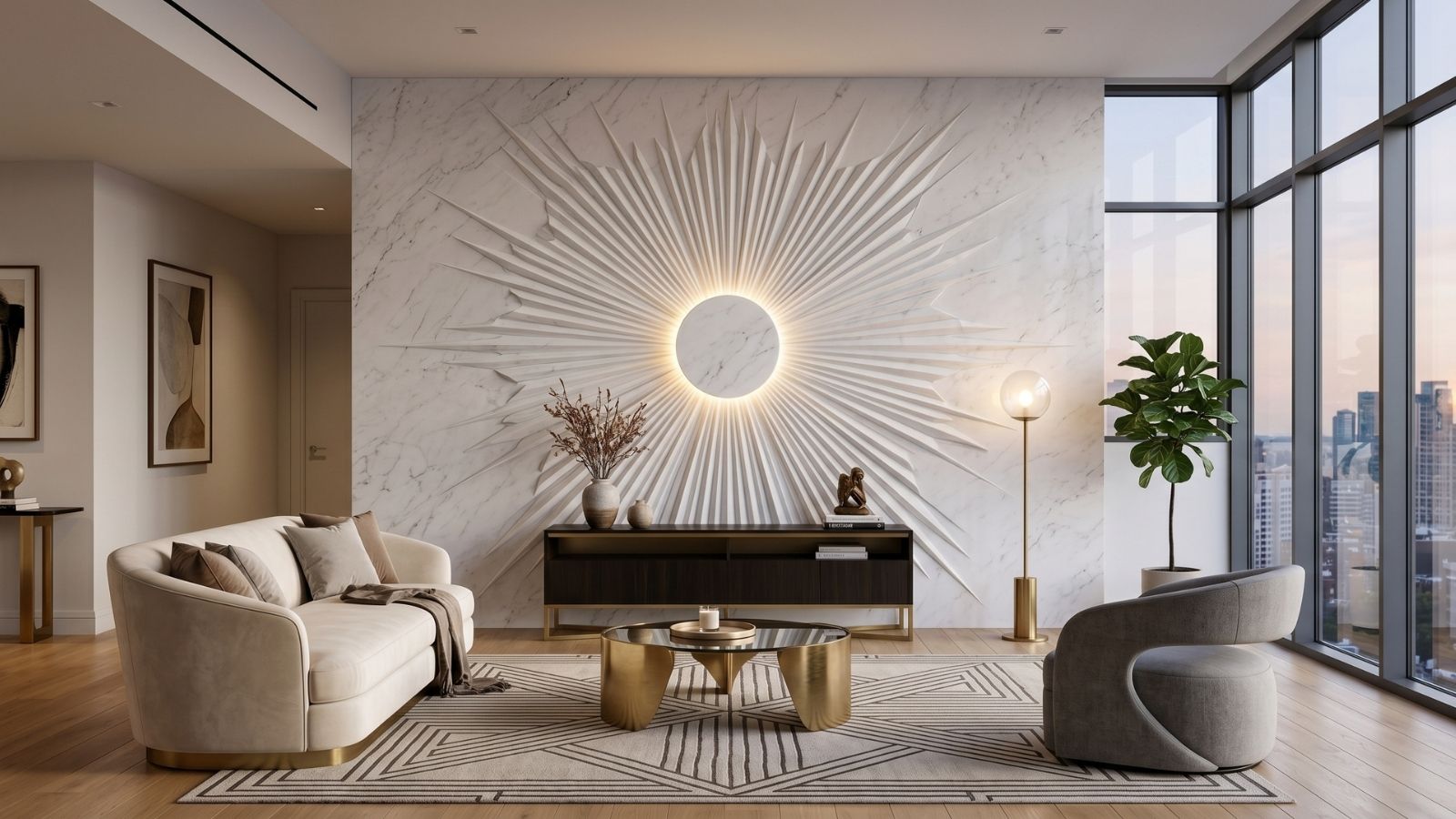 Dùng họa tiết tia nắng (Sunburst) để tạo nên sự thịnh vượng của doanh nghiệp
