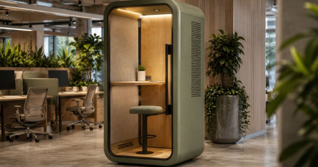 thiết kế phone booth văn phòng