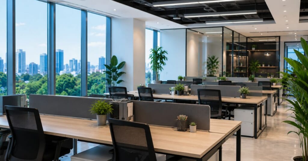 Thiết kế phòng làm việc nhân viên