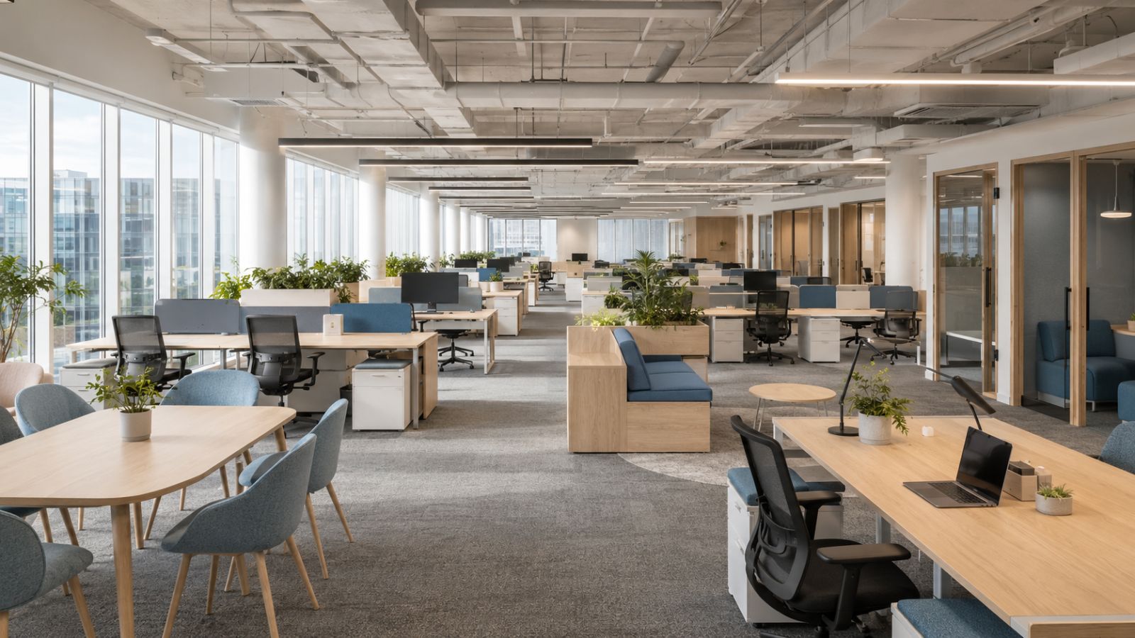 Văn Phòng Linh Hoạt Là Gì? 6 Mô Hình Giúp Tối Ưu Chi Phí 7 Bố trí chỗ ngồi linh hoạt (host desking)