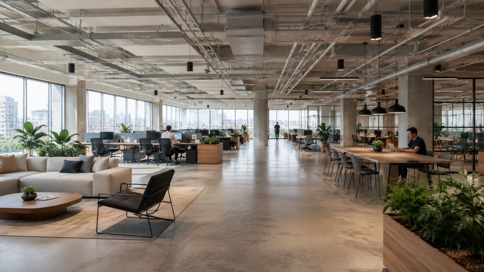 55+ Mẫu Thiết Kế Văn Phòng 500m2 Hiện Đại Nhất 2026 11 Thiết kế văn phòng mở trong diện tích 500m2