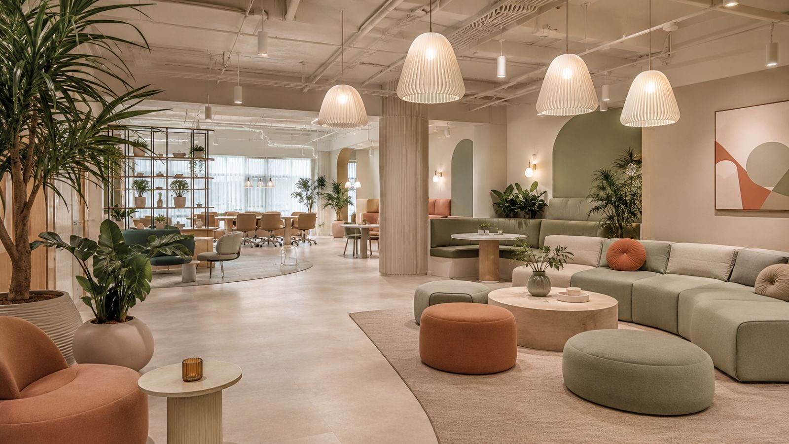 Top 7+ Xu Hướng Thiết Kế Coworking Space Thịnh Hành Hiện Nay 9 Sử dụng màu sắc nổi bật để khơi gợi sự sáng tạo